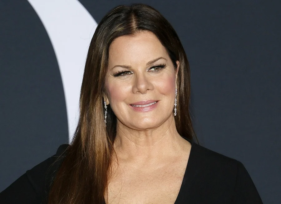 Older Actress Marcia Gay Harden with Long Brown Hair