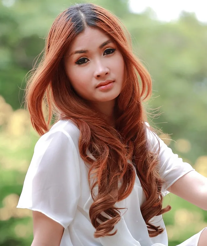 Orange Hair Color For Morena Skin