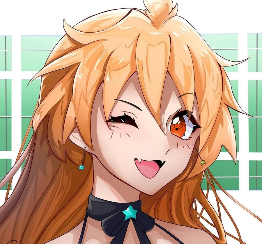 Orange Haired Anime Girl Lina Inverse
