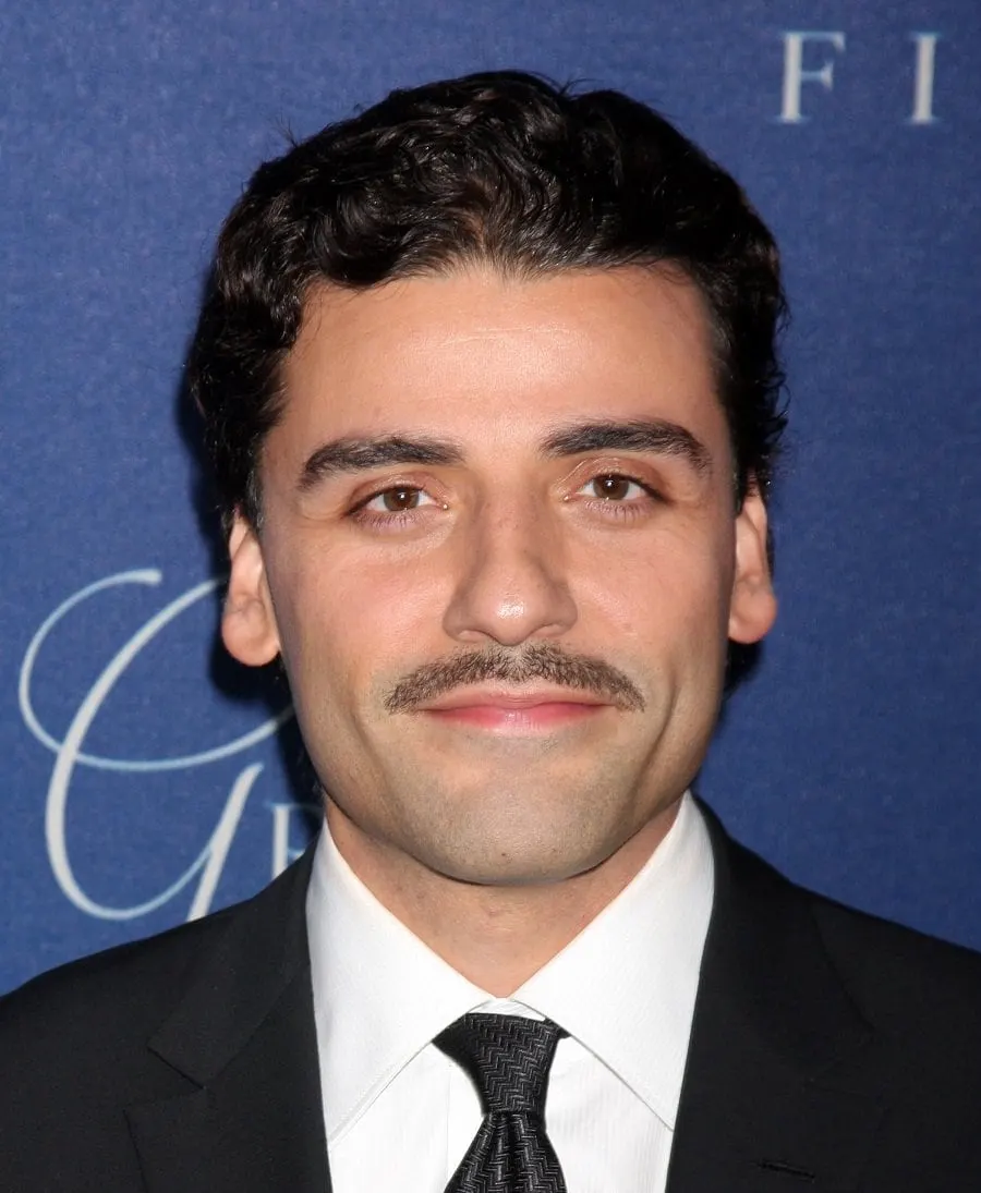 Oscar Isaac With Mustache