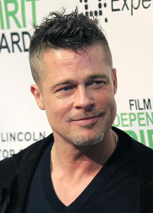Brad Pitt's punk hairstyle