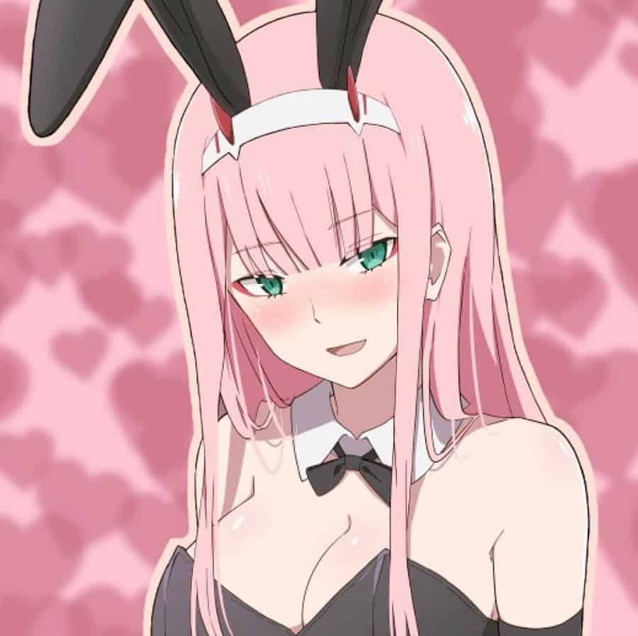 Pink Haired Anime Girl With Horn
