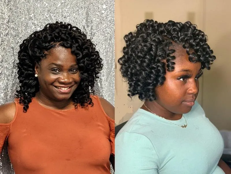 Protective style for fine hair