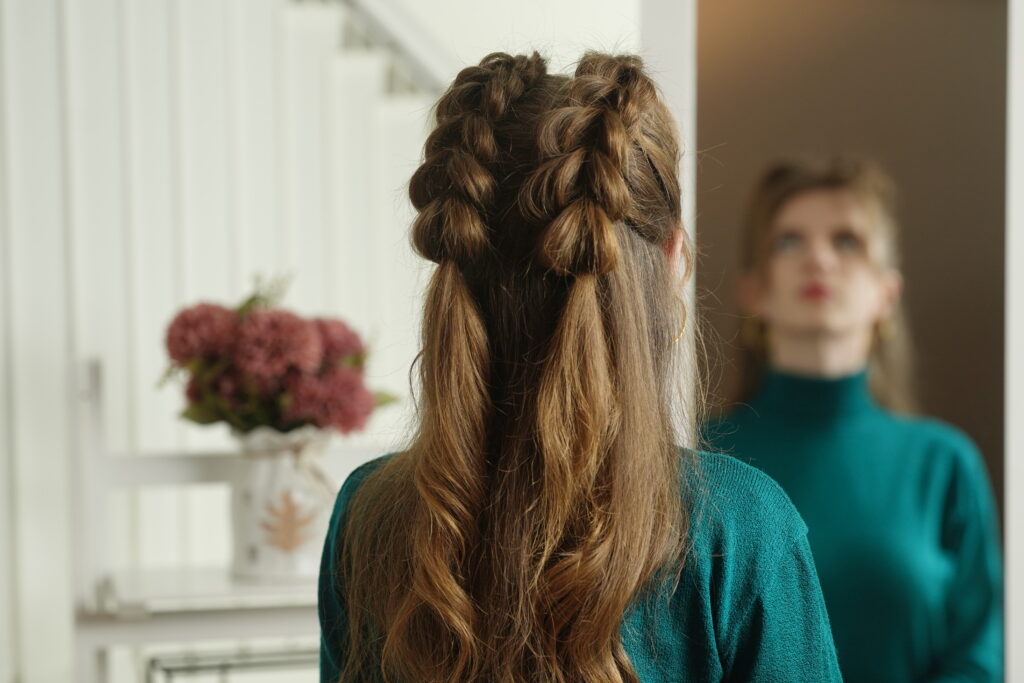 Pull-Through Braid back view