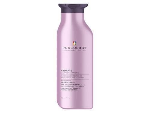 pureology hydrate sheer nourishing shampoo isolated on white background