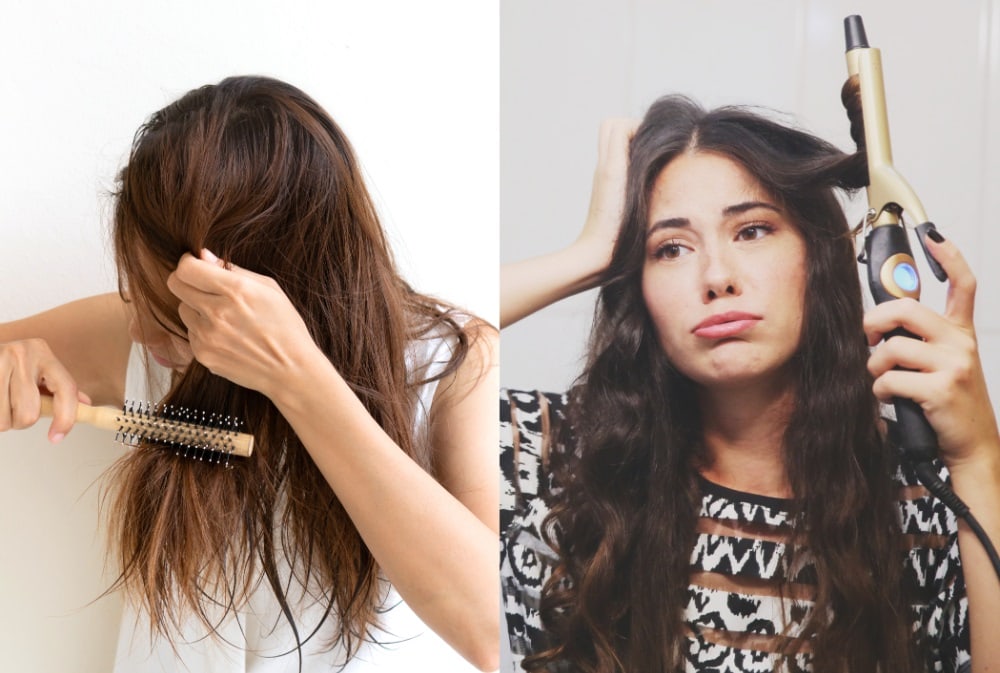 Reasons Why Hair Breaks on Top of Head - Hair Products and Heat Styling
