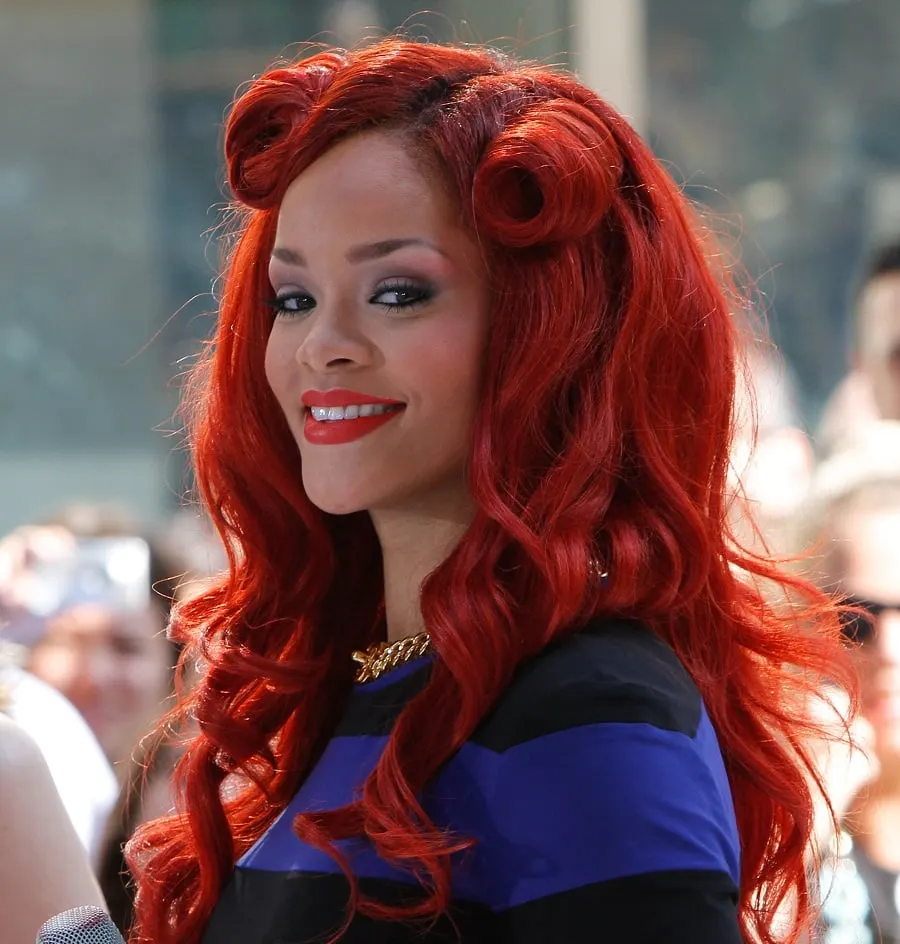 Red Haired Female Singer Rihanna