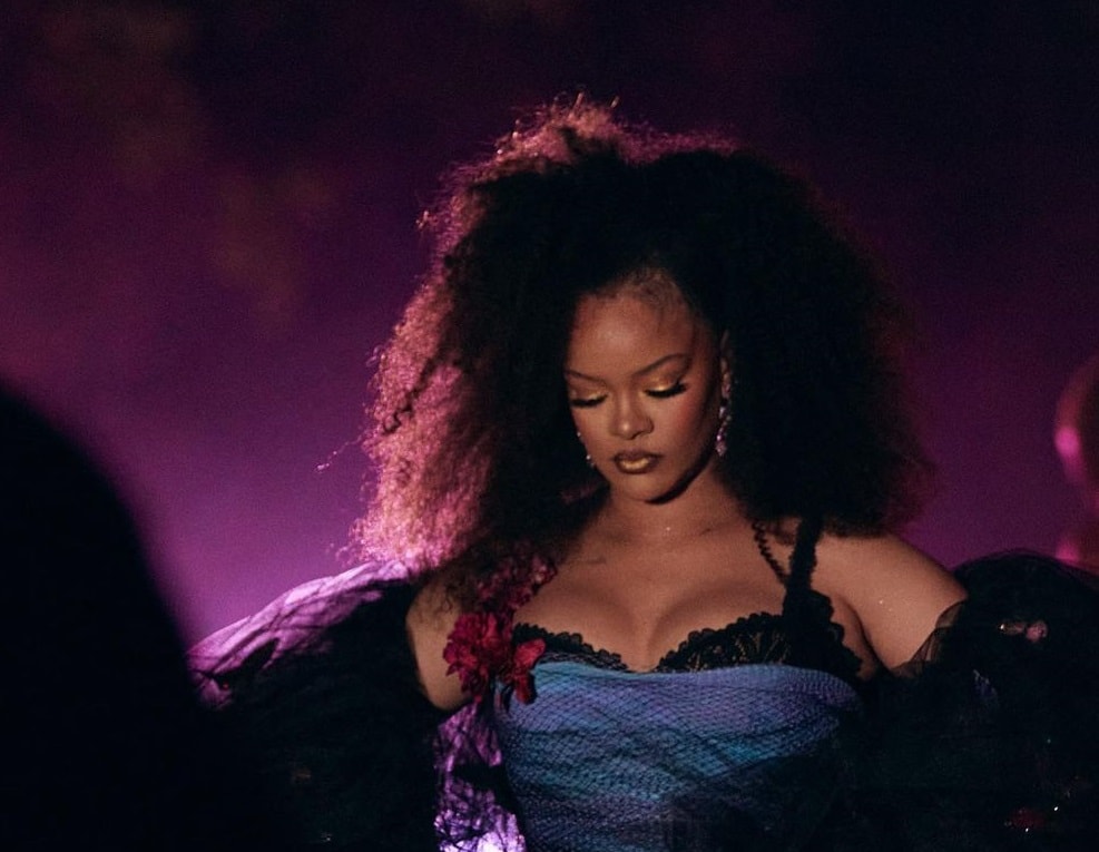 Rihanna's afro hair