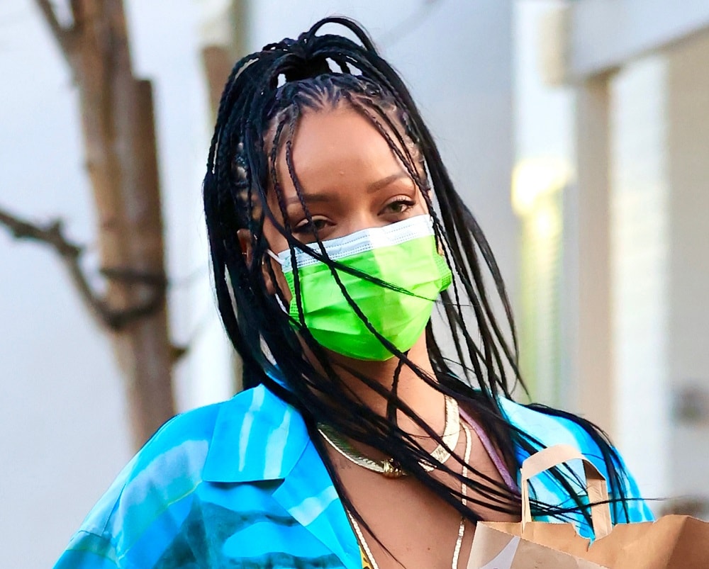 Rihanna's braided ponytail