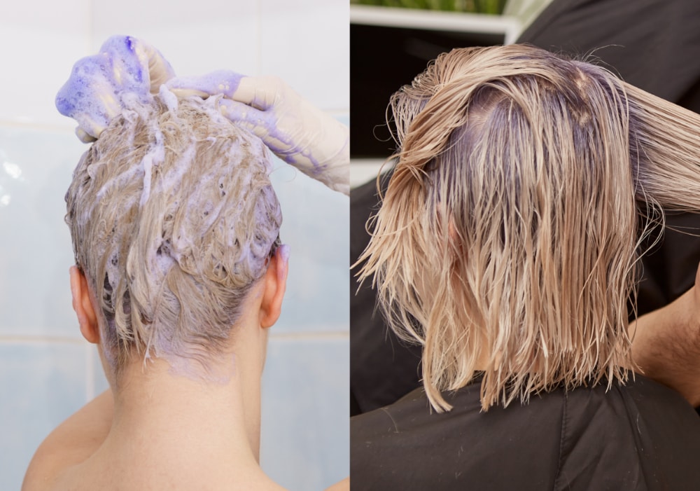 Risks of Using Purple Shampoo as a Toner After Bleaching - Over-toning