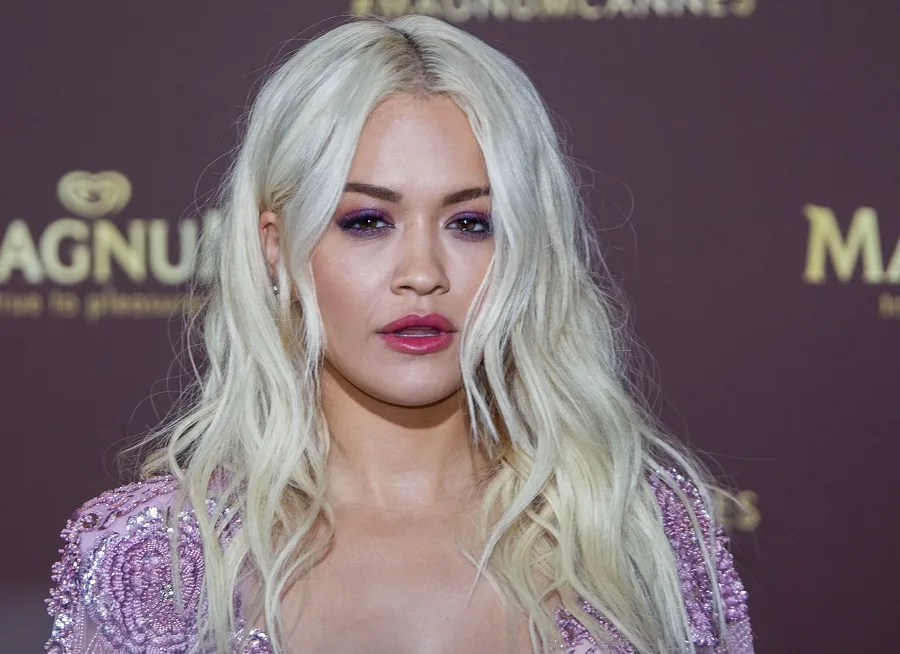 Rita Ora - a famous singer with an oval face