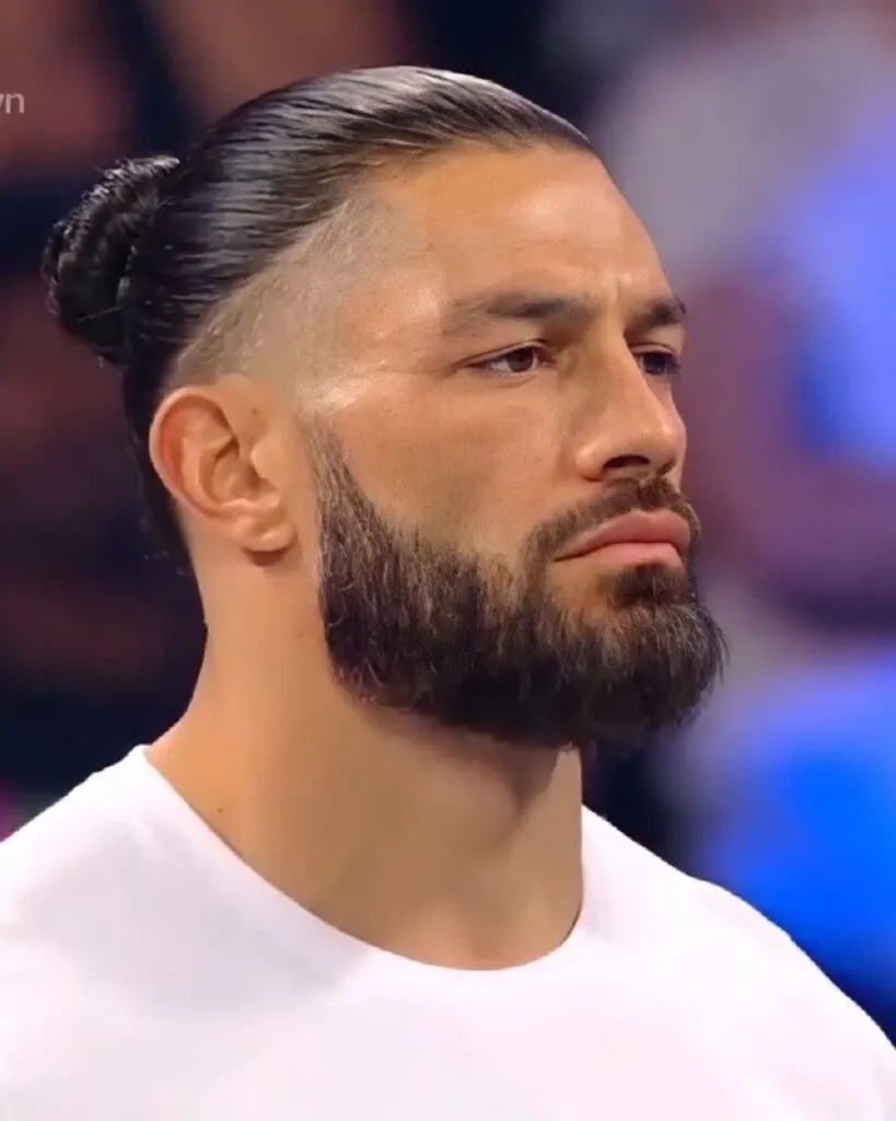 Roman Reigns Bun Hairstyle