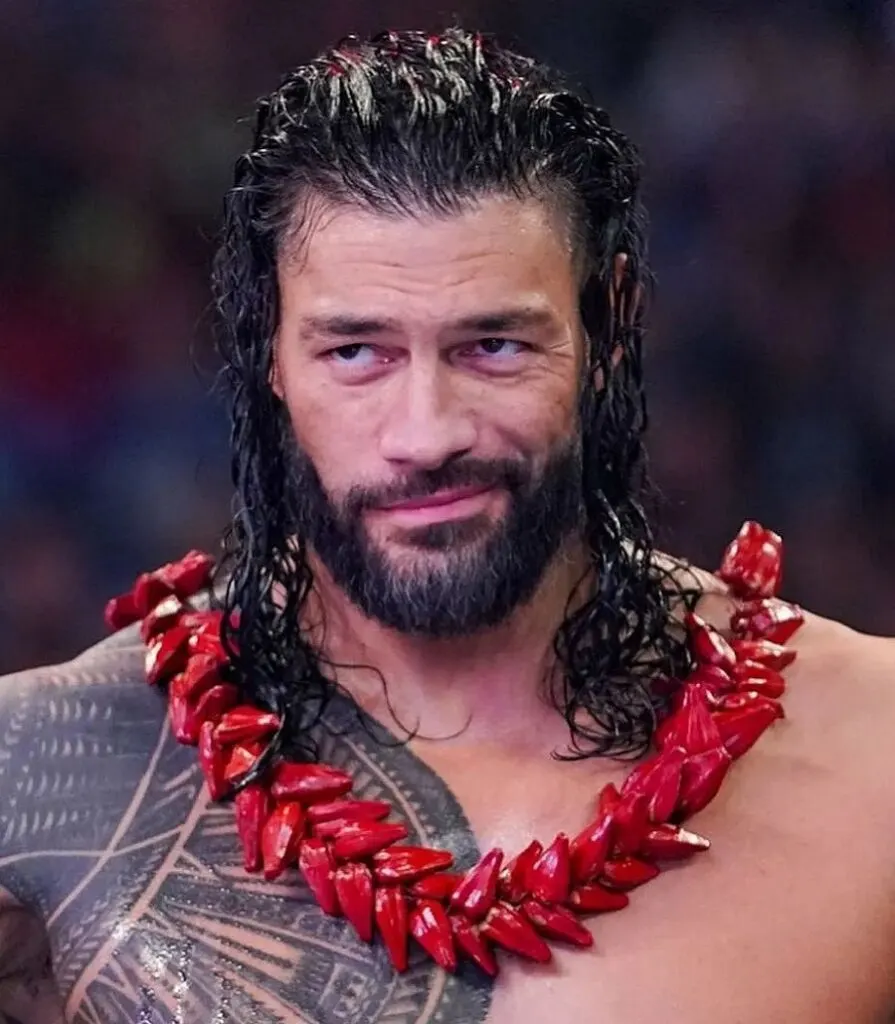 Roman Reigns With Wet Hairstyle