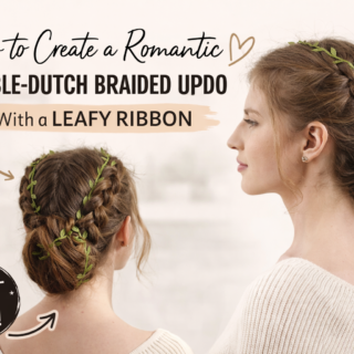 Romantic double-Dutch braided updo tutorial