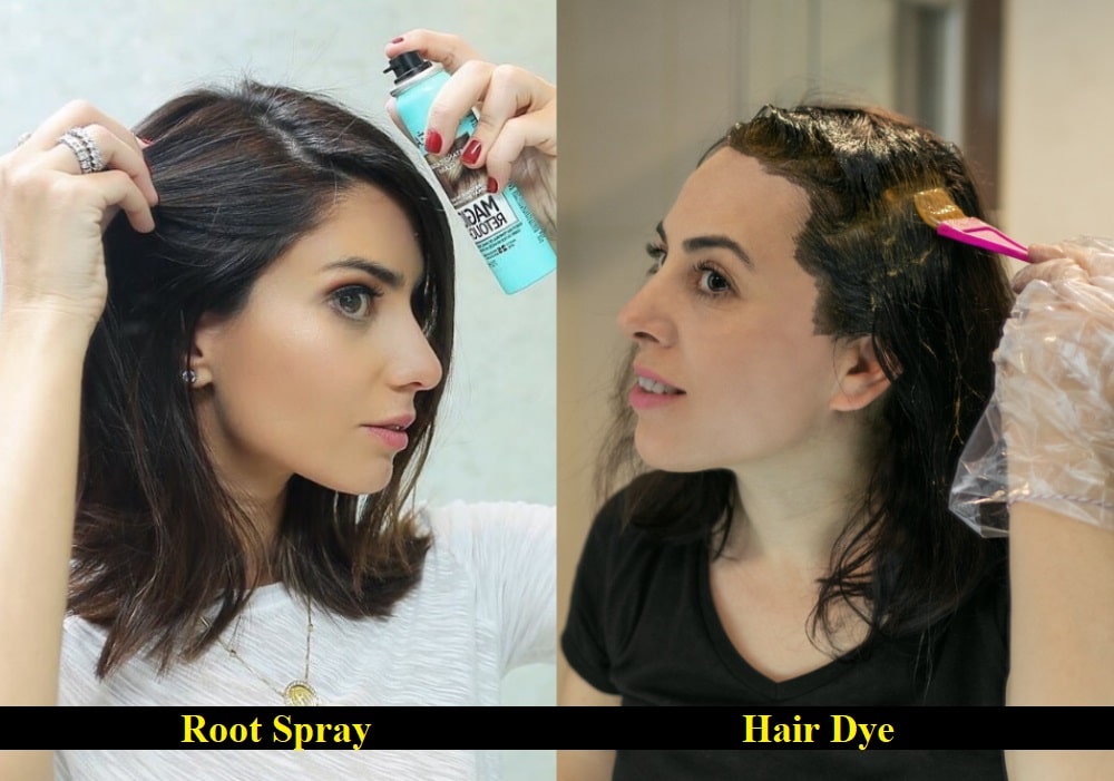 Root Touch-Up Spray Vs. Hair Dye