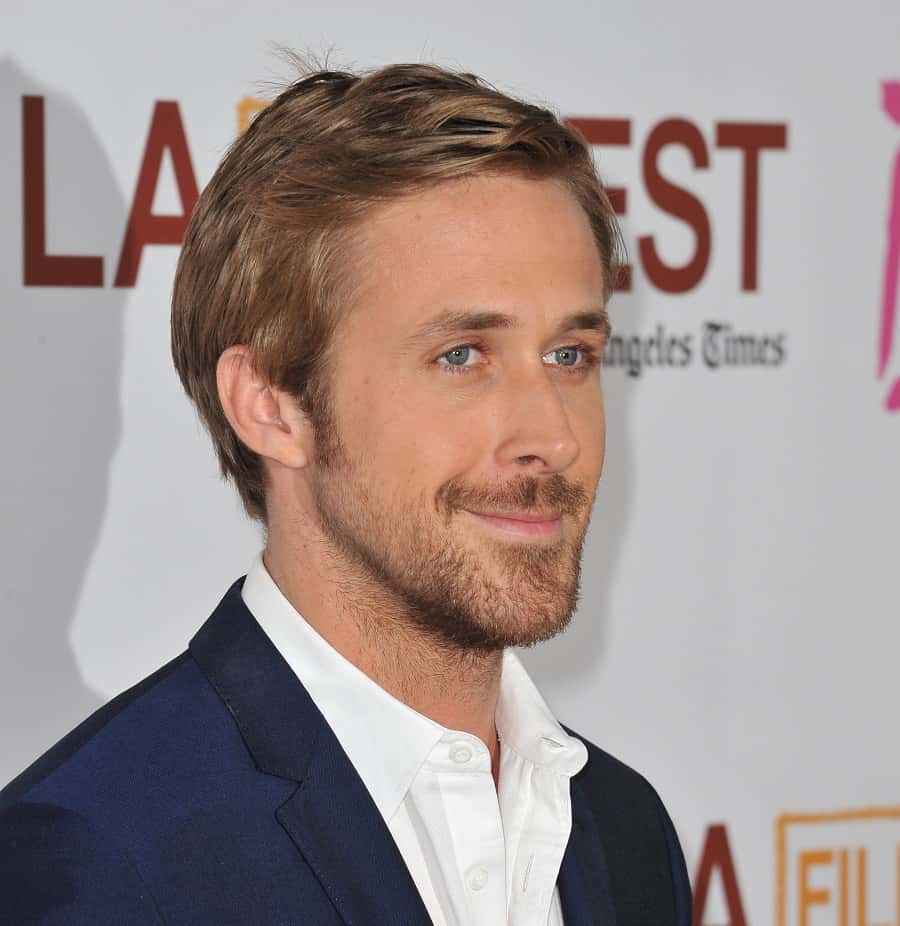 Ryan Gosling With Stubble Beard