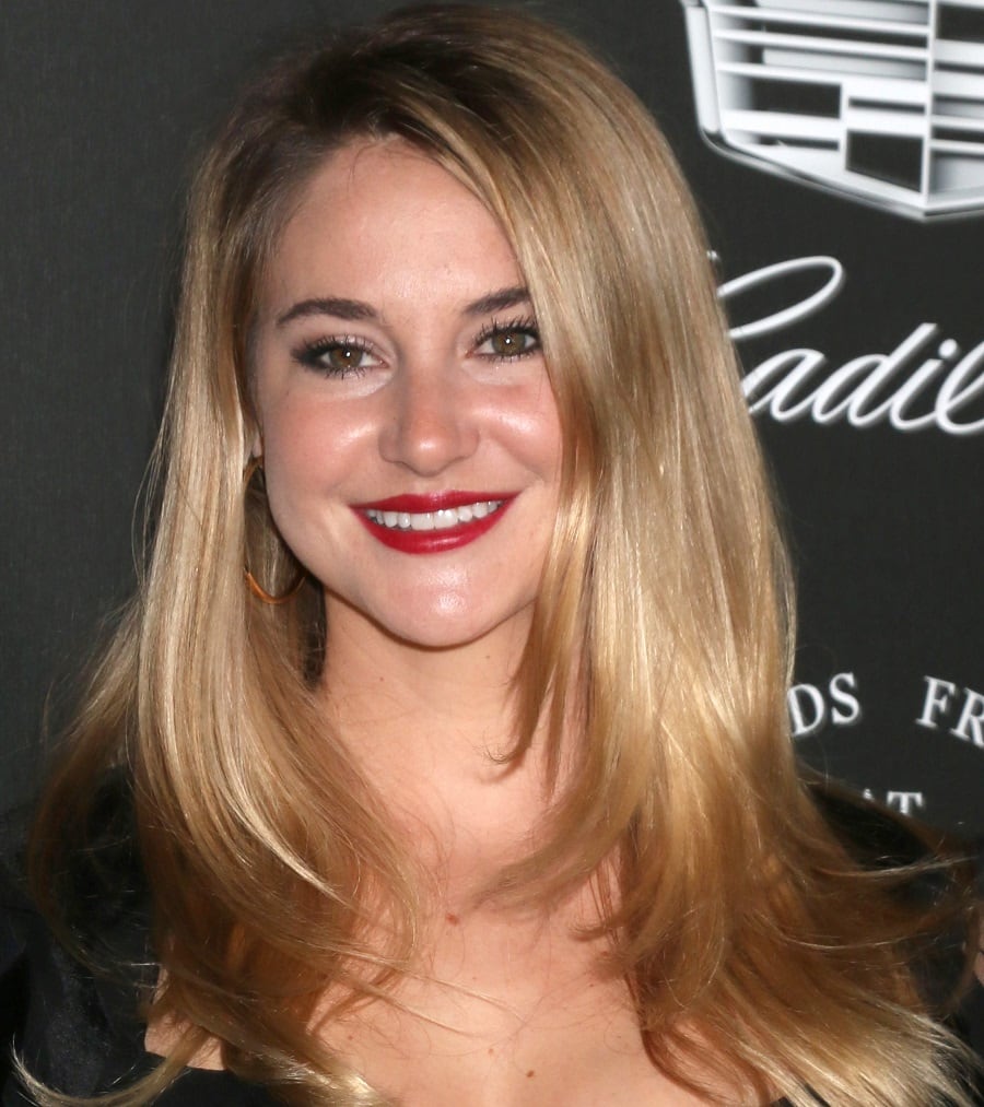 Shailene Woodley With Long Layered Hairstyle