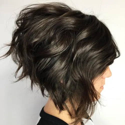 black color short bob hair for girl