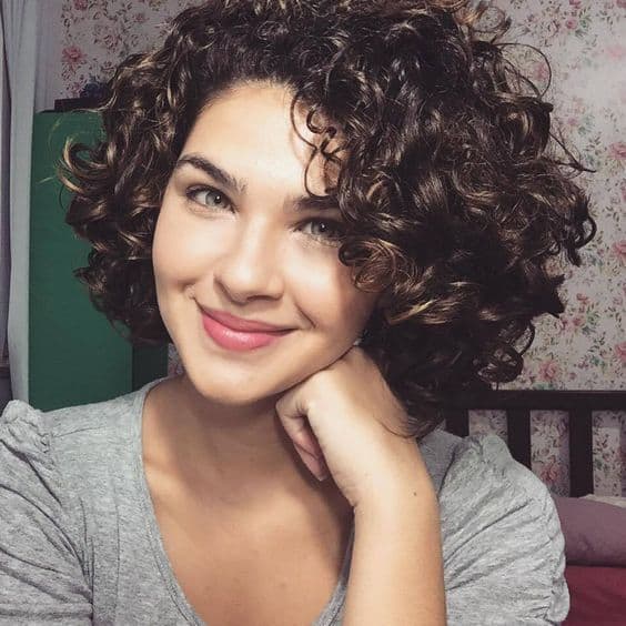 Short Curly Hairstyles With Bangs for Women