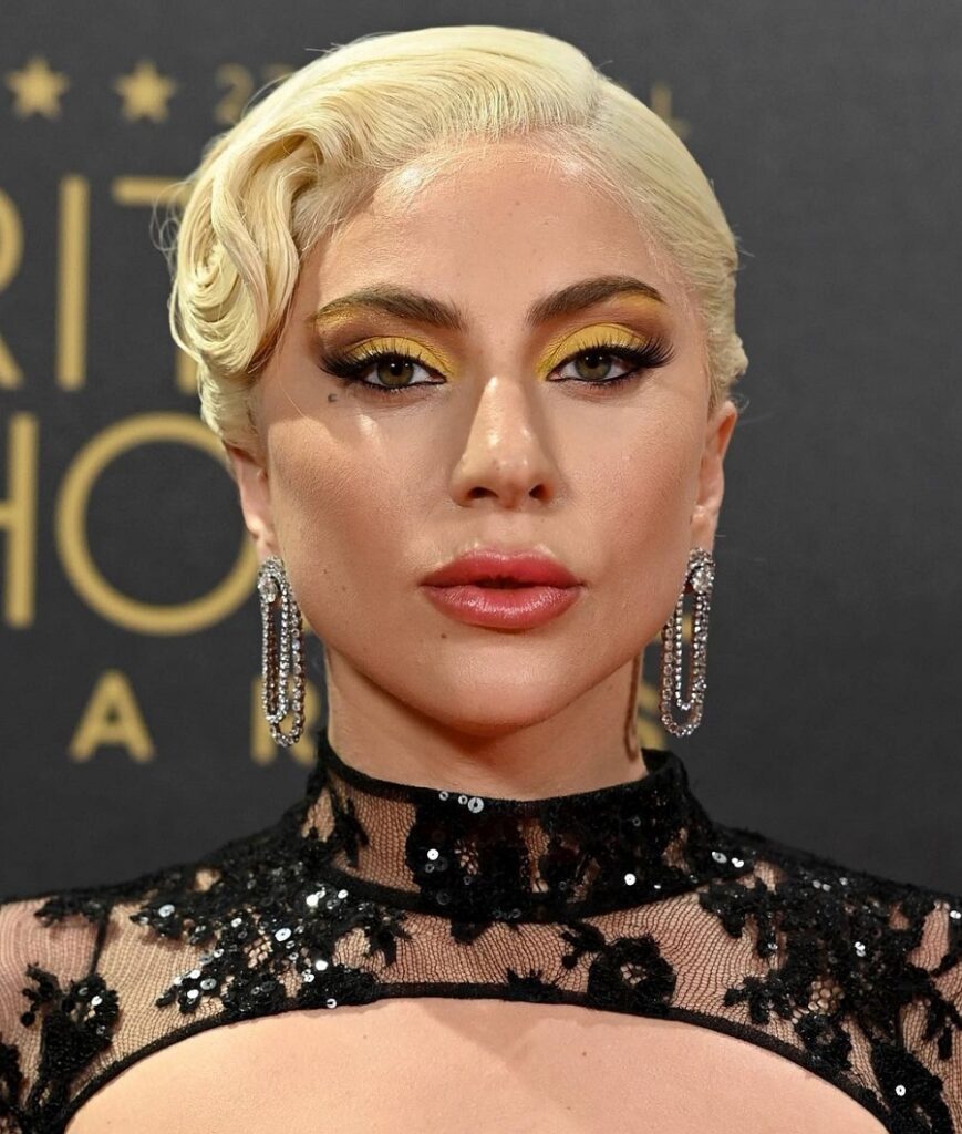 Singer Lady Gaga With Blonde Hair