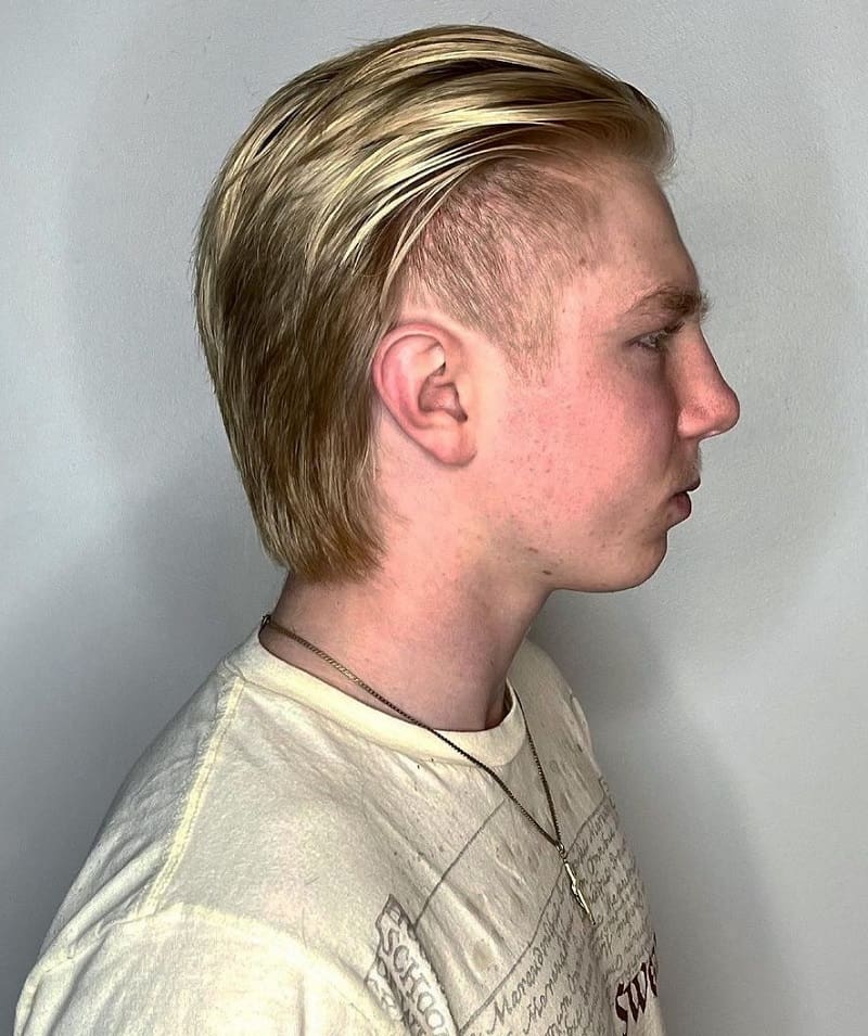 Slick back hairstyle for 16 year old boys