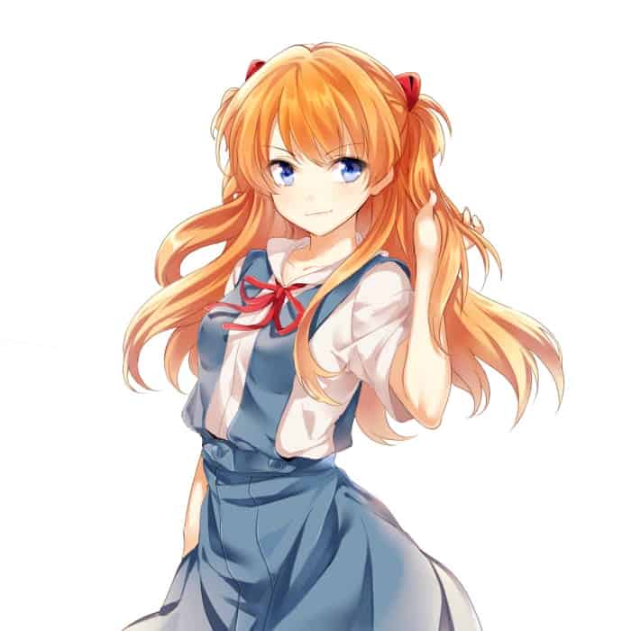 Orange Haired Anime Girl