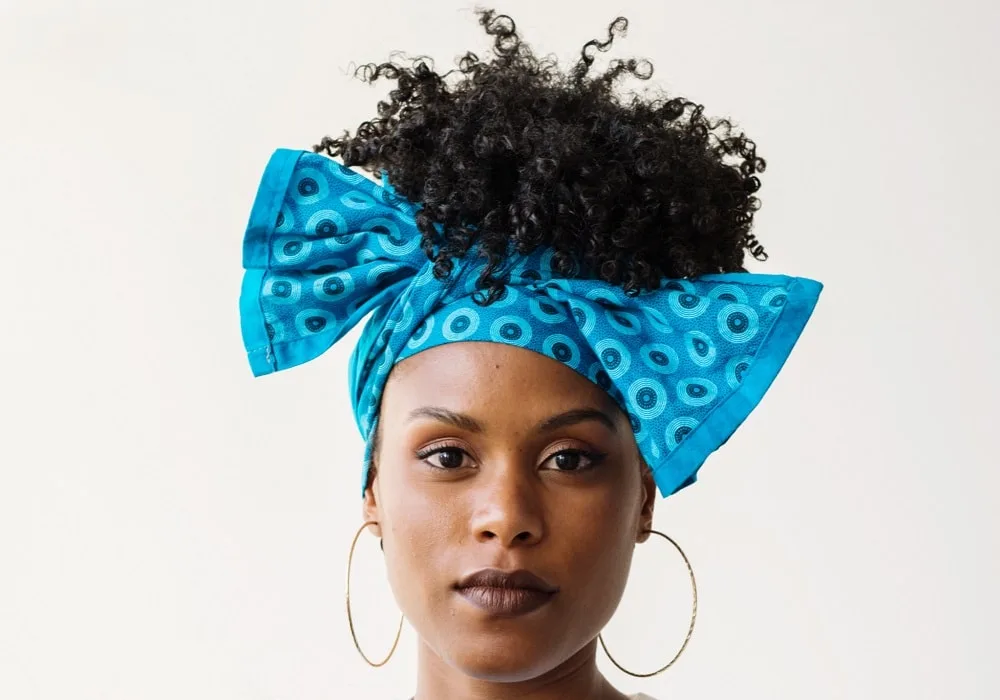 Steps to make ends on natural hair - wrap hair