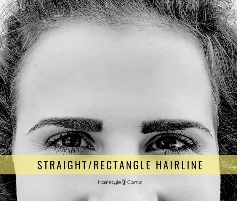 Straight or rectangle hairline