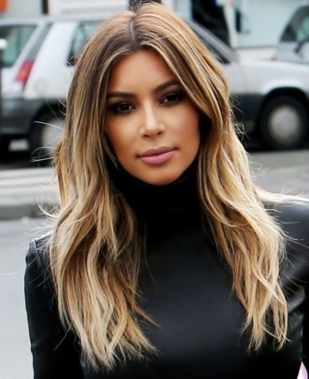 kim kardashian long haircuts