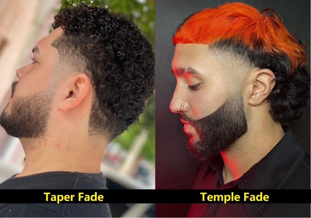 Taper Fade vs. Temp Fade