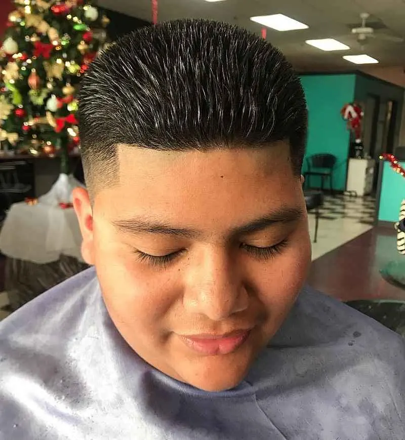 Teenage Boy's Spiky Haircut