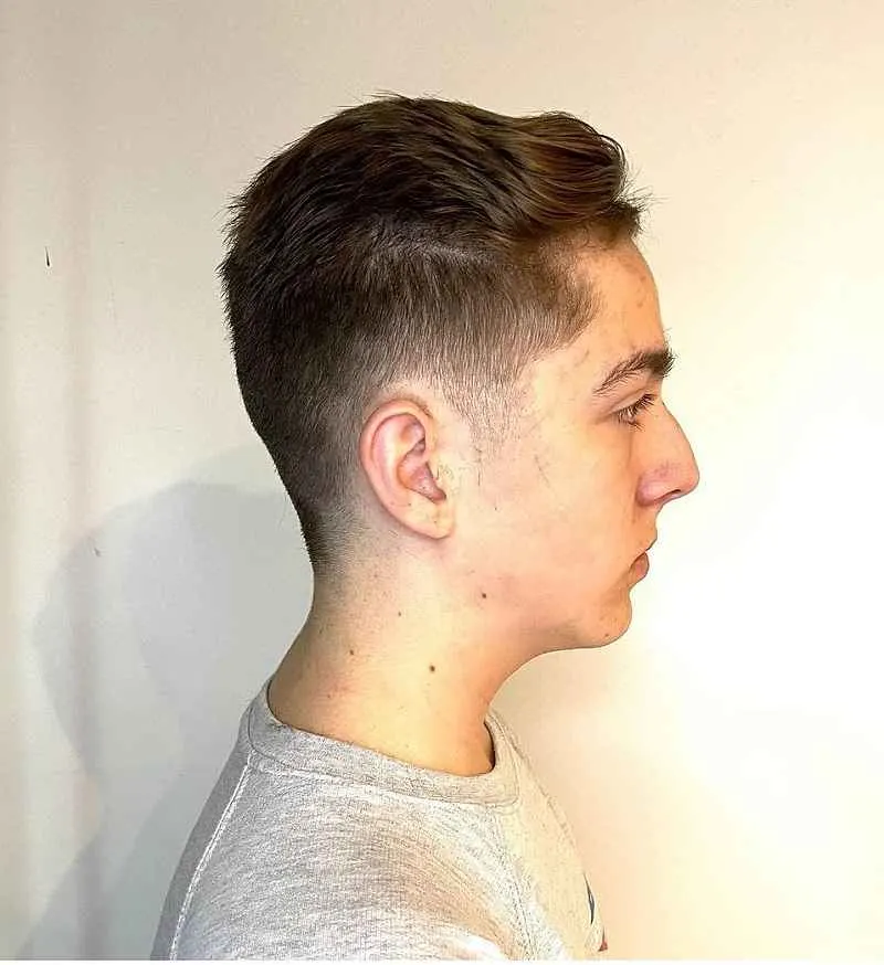 Teenage Guy with Pulled Back Hair