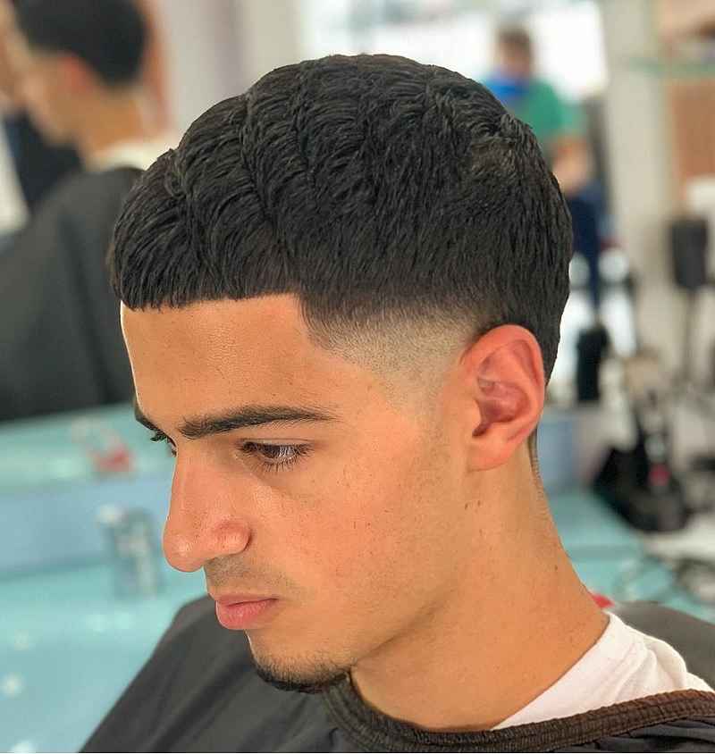 Temple Fade for White Guys with Weave Hair