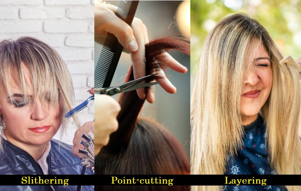 Textured hair versus layered hair - technique