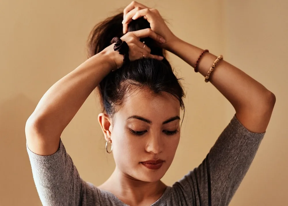 Thin Hair Mistakes to Avoid - wearing tight ponytails