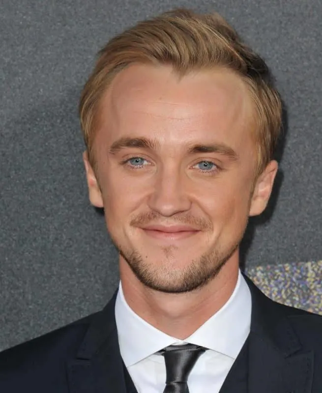 Tom Felton with Short Blonde Hair