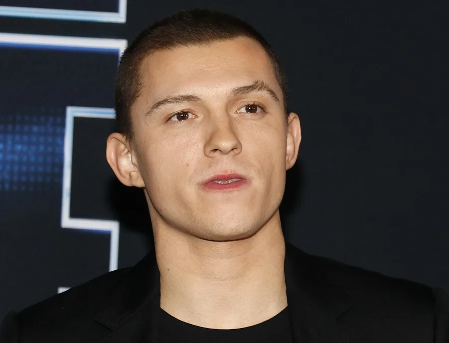 Tom Holland buzz cut