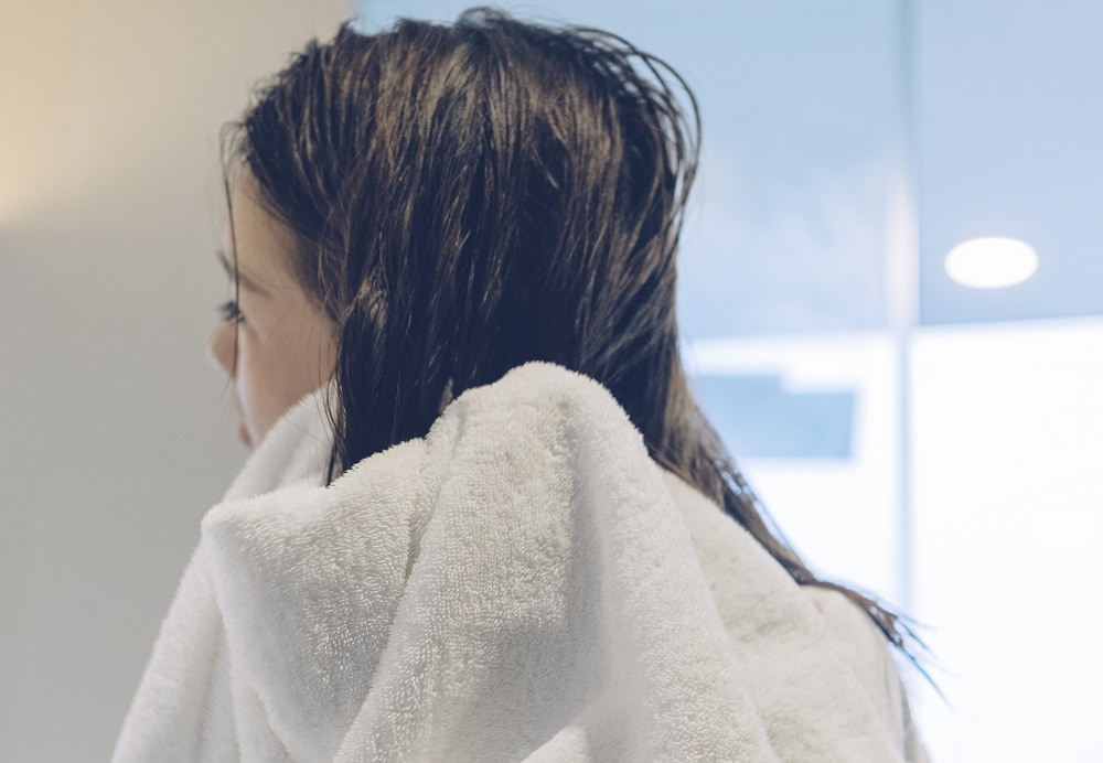 Towel Drying Hair