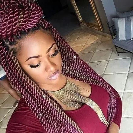 35 Creative Kinky Twist Braids That'll WAO You – HairstyleCamp