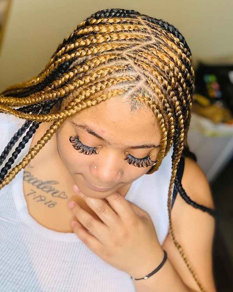 Two Layer Zigzag Parted Braids
