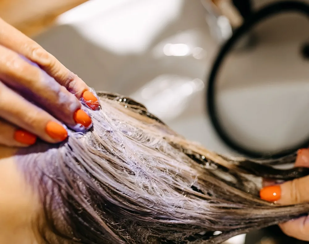 Use a Purple/Blue Shampoo and Conditioner to Get Rid of Yellow Tones