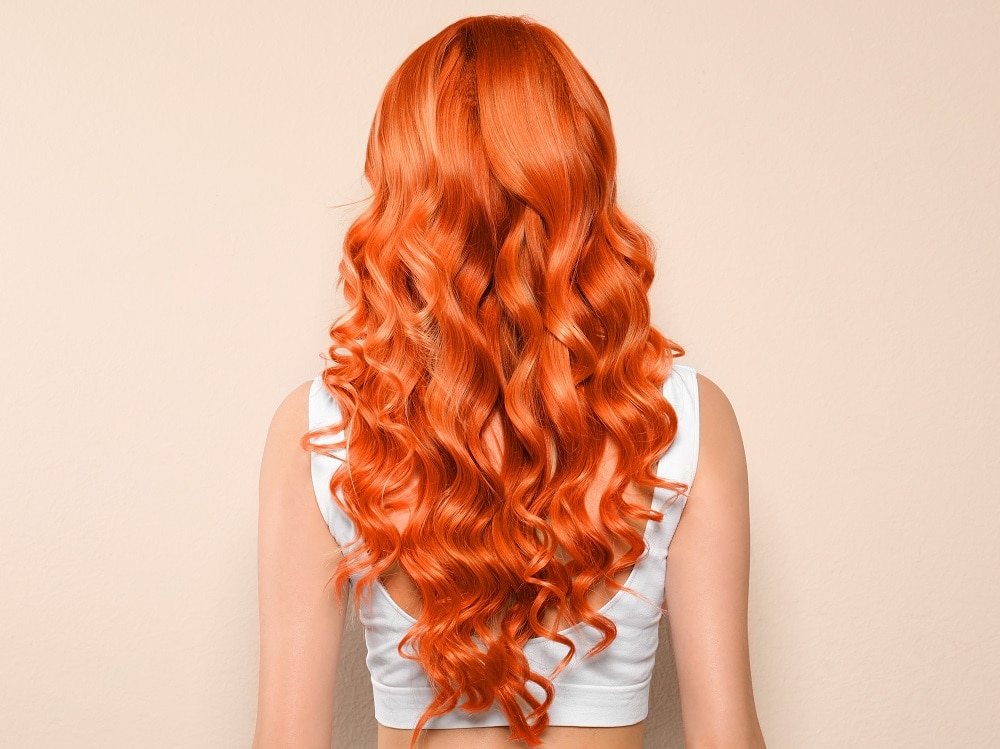 V-shaped orange waves
