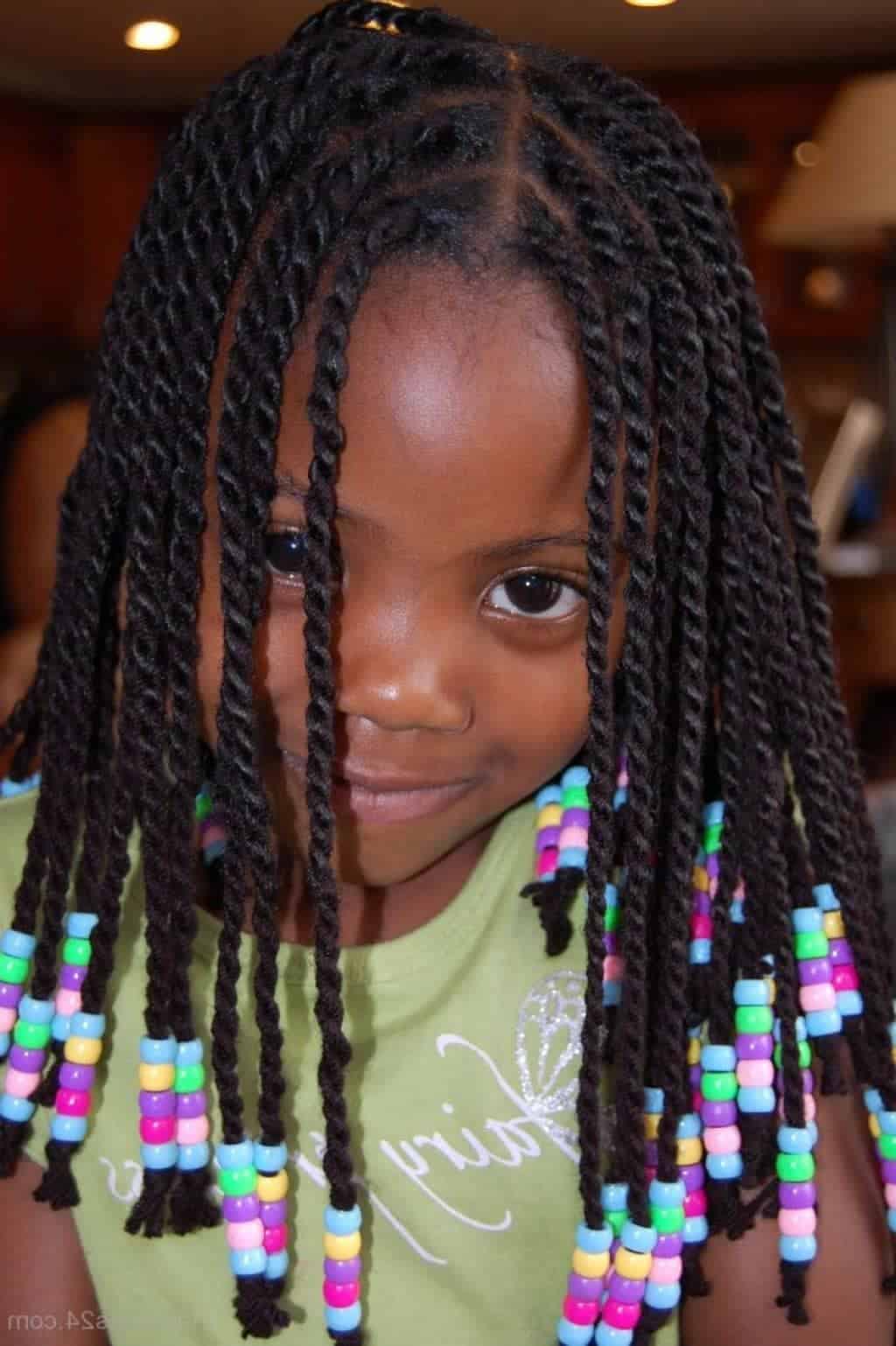 Colorful Black Little Girls Hairstyle