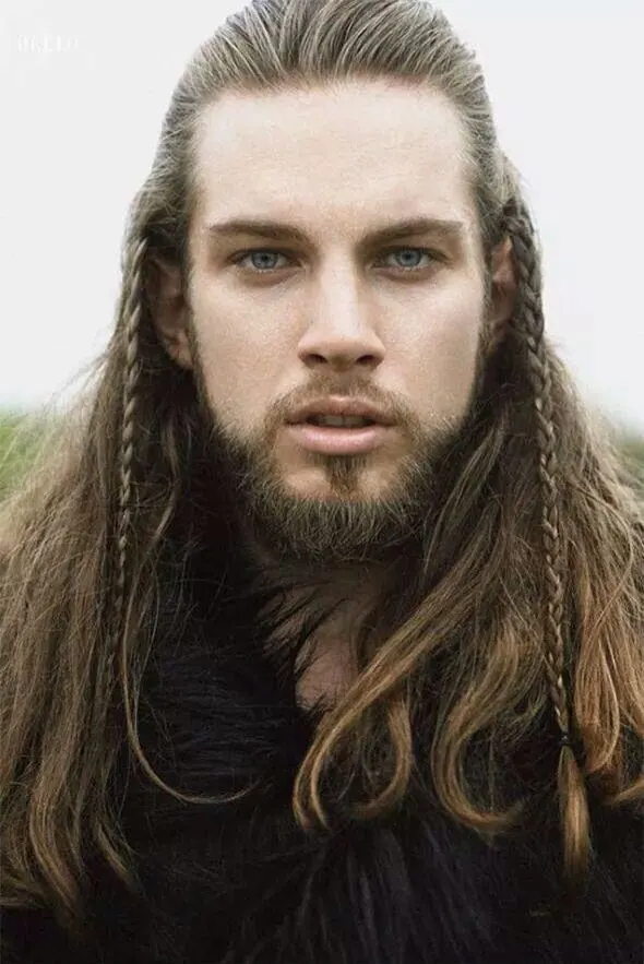 Braided viking Bangs