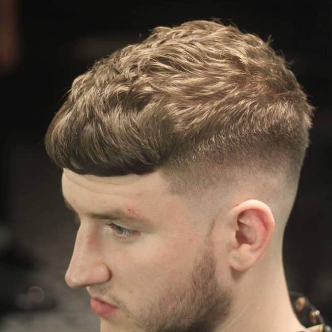 Vintage Caesar With Tapered Fade 