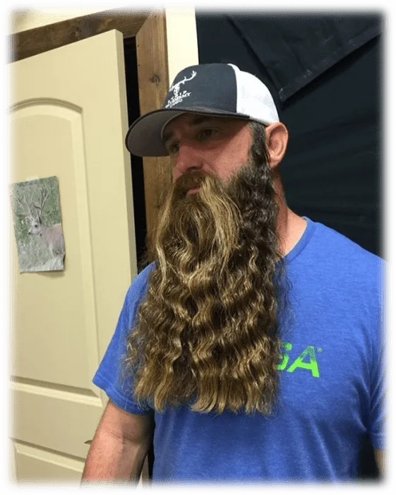 Wavy long Beard Style for men” width=