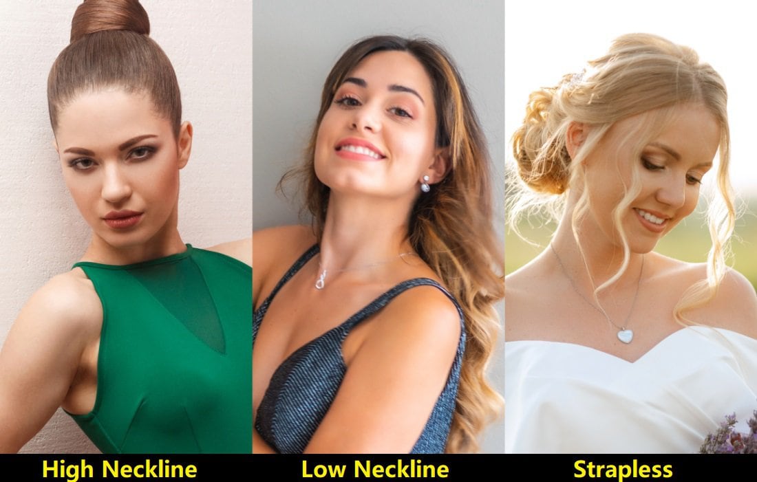 Ways To Pick Hairstyle According to Dresses Neckline