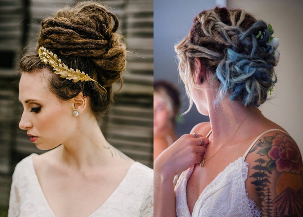 Wedding Updo with Dreads