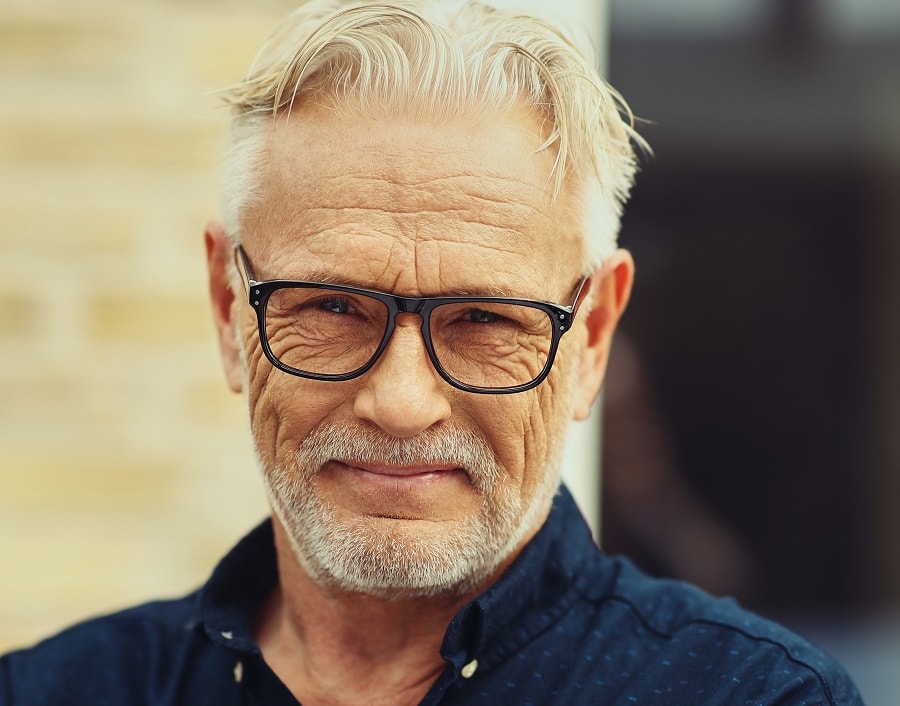 White Beard Style for Men Over 50