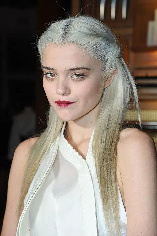white blonde with gray ombre